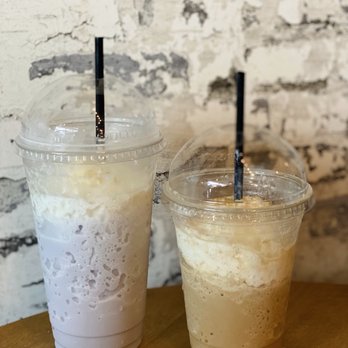 Bean Here Coffee - Taro and Cinnamon roast crunch frappe - Coffee Roasteries Near Me - Missouri City, Texas Bean Here Coffee - Taro and Cinnamon roast crunch frappe - Coffee Roasteries Near Me - Missouri City, Texas