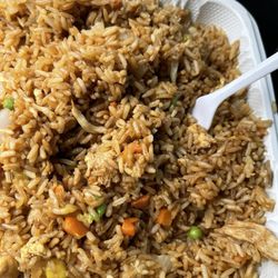 No chicken in the chicken fried rice