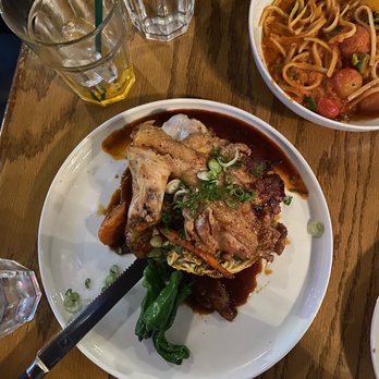 The Magpie - Ddak Galbi and Linguine pomodoro - New American Near Me - San Antonio, Texas The Magpie - Ddak Galbi and Linguine pomodoro - New American Near Me - San Antonio, Texas
