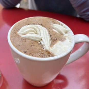 Adore Dessert Cafe - Latte with their housemade cream - Desserts Near Me - Redondo Beach, California