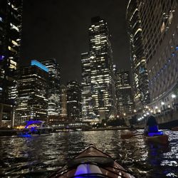 Kayak Chicago - Kayaking at night