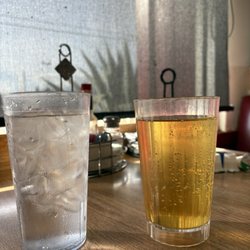 Jerry's Restaurants 42 - Water and apple juice