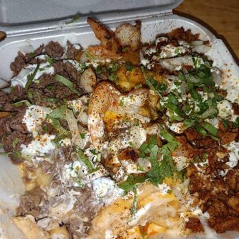 Turo’s Tacos - Trio fries !! Choose any 3 meats which include shrimp if ya want - Tacos Near Me - Oakland, California Turo’s Tacos - Trio fries !! Choose any 3 meats which include shrimp if ya want - Tacos Near Me - Oakland, California