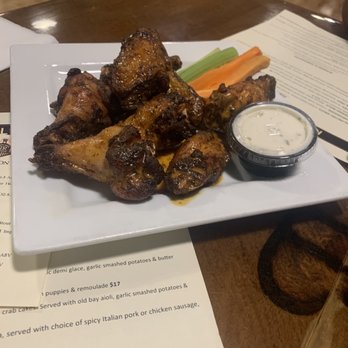 Rusty Rail Brewery - Smoked wings signature hot sauce. (Not buffalo flavor, but is tasty.) - Breweries Near Me - Mifflinburg, Pennsylvania Rusty Rail Brewery - Smoked wings signature hot sauce. (Not buffalo flavor, but is tasty.) - Breweries Near Me - Mifflinburg, Pennsylvania