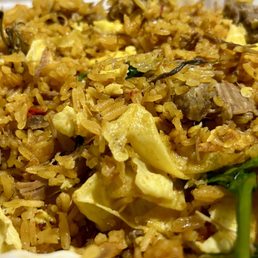 Jollof fried rice with Brisket