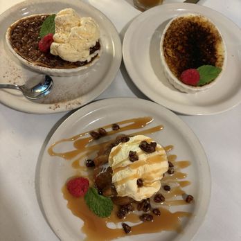 Kat's Steakhouse - HOMEMADE desserts of Bourbon pecan pie, crème brûlée, and rum cake with ice cream & caramel drizzle were AMAZING - Steakhouses Near Me - Lamont, Oklahoma Kat's Steakhouse - HOMEMADE desserts of Bourbon pecan pie, crème brûlée, and rum cake with ice cream & caramel drizzle were AMAZING - Steakhouses Near Me - Lamont, Oklahoma