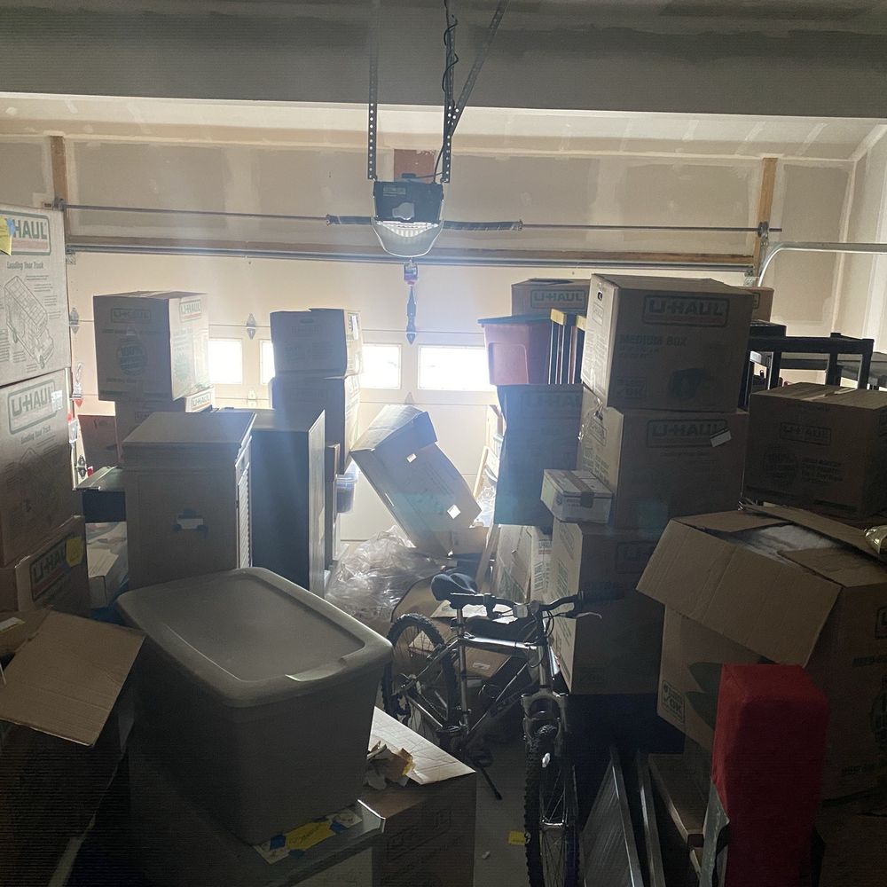 Two Men and a Truck Moving - Overcrowded garage with no path for wheelchair ramp. - Self Storage Near Me - Cheektowaga, New York Two Men and a Truck Moving - Overcrowded garage with no path for wheelchair ramp. - Self Storage Near Me - Cheektowaga, New York