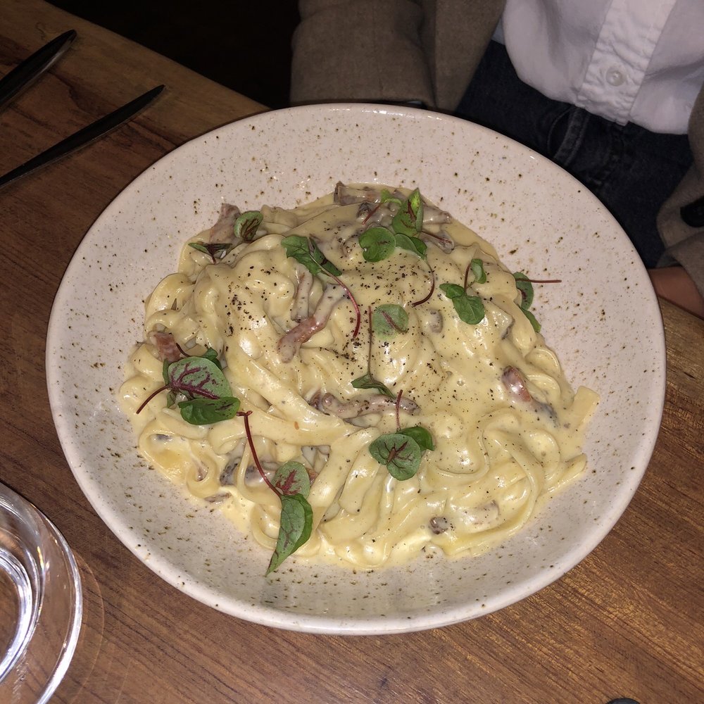 Mangia Toscano - Tagliolini Alla Carbonara - Italian Near Me - Metuchen, New Jersey Mangia Toscano - Tagliolini Alla Carbonara - Italian Near Me - Metuchen, New Jersey