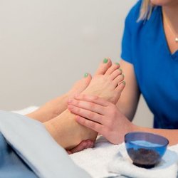 Blue Skies Massage & Wellness - Our 30 minute Reflexology treatment includes warm wet towels, a sugar scrub and lavender cream.