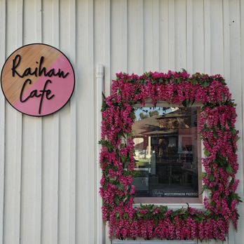 Raihan Cafe - Window and sign on the east facing side of the structure - Coffee & Tea Near Me - San Diego, California Raihan Cafe - Window and sign on the east facing side of the structure - Coffee & Tea Near Me - San Diego, California