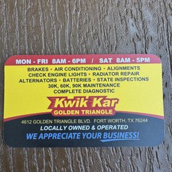 Kwik Kar Golden Triangle - Kwik Kar Golden Triangle