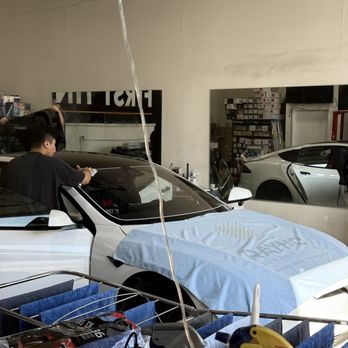 First Tint - Cloth covers - Car Window Tinting Near Me - Rowland Heights, California