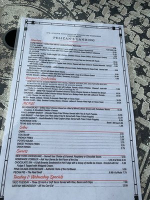 Menu photo 1 Pelicans Landing Restaurant Gordonville, TX