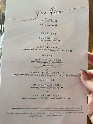Menu photo 3 Sens Restaurant San Francisco, CA Menu photo 3 Sens Restaurant San Francisco, CA