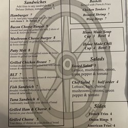 Chuckwagon - Lunch Menu