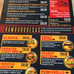Donkey Punch Brewing Co. - The menu