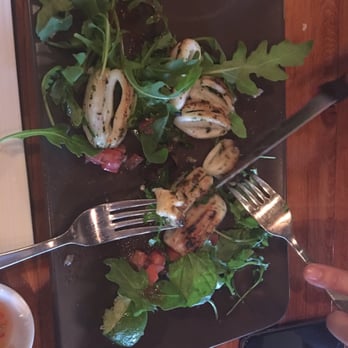 Mai Bistro - Grilled calamari with organic salad - Asian Fusion Near Me - Toronto, Ontario Mai Bistro - Grilled calamari with organic salad - Asian Fusion Near Me - Toronto, Ontario