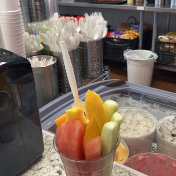 Fruta Zone - Trying to decide if I should take my first bite right here at the counter. - Shaved Ice Near Me - Dallas, Texas Fruta Zone - Trying to decide if I should take my first bite right here at the counter. - Shaved Ice Near Me - Dallas, Texas