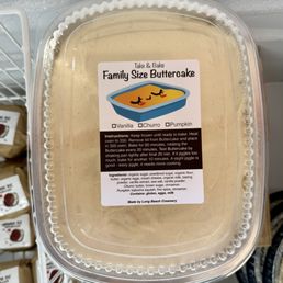 Take home and bake butter cake