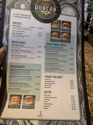 Menu photo 2 Hubcap Grill Houston, TX