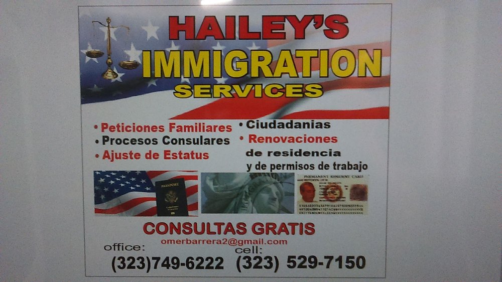 Hailey's Immigration Services - immigration attorney in Huntington Park, CA