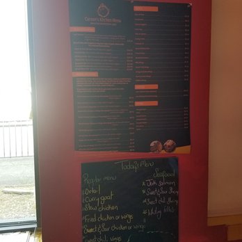 Carson’s Kitchen - Menu Board - Caribbean Near Me - Hartford, Connecticut