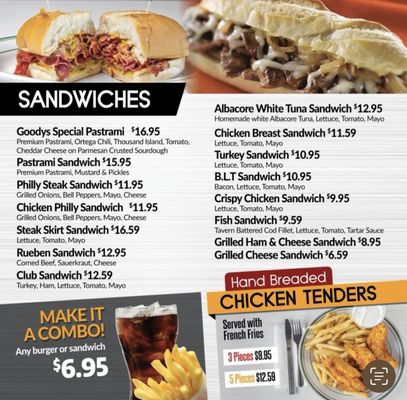 Menu photo 4 Goody's Cafe Palm Desert, CA