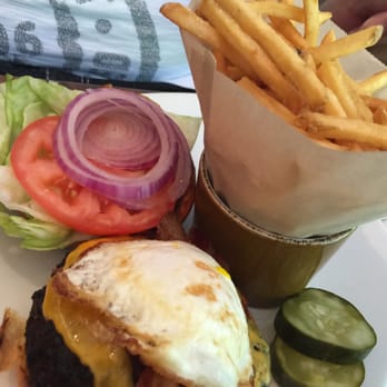 Trademark - The B.E.L.T. Burger with french fries - American Near Me - Alexandria, Virginia