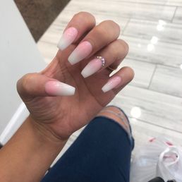 Pink ombré.