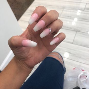 Lovely Hair & Nail - Pink ombré. - Nail Salons Near Me - Wheaton, Maryland