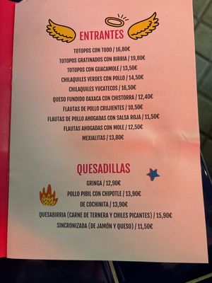 Menu photo 3 Gracias Padre Madrid, M