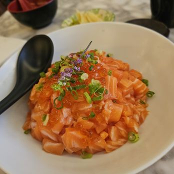 Mikado - Salmon Ikura Don. $17. Solid enough but I prefer other places - Sushi Bars Near Me - New York, New York