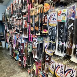 A variety of different hair for sale