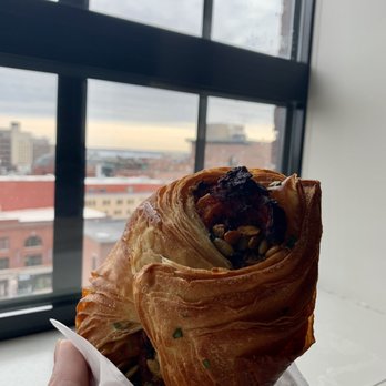 Dutch's - Long name savory croissant. Took one bite and realized I had to save it for later. - Breakfast & Brunch Near Me - Portland, Maine Dutch's - Long name savory croissant. Took one bite and realized I had to save it for later. - Breakfast & Brunch Near Me - Portland, Maine