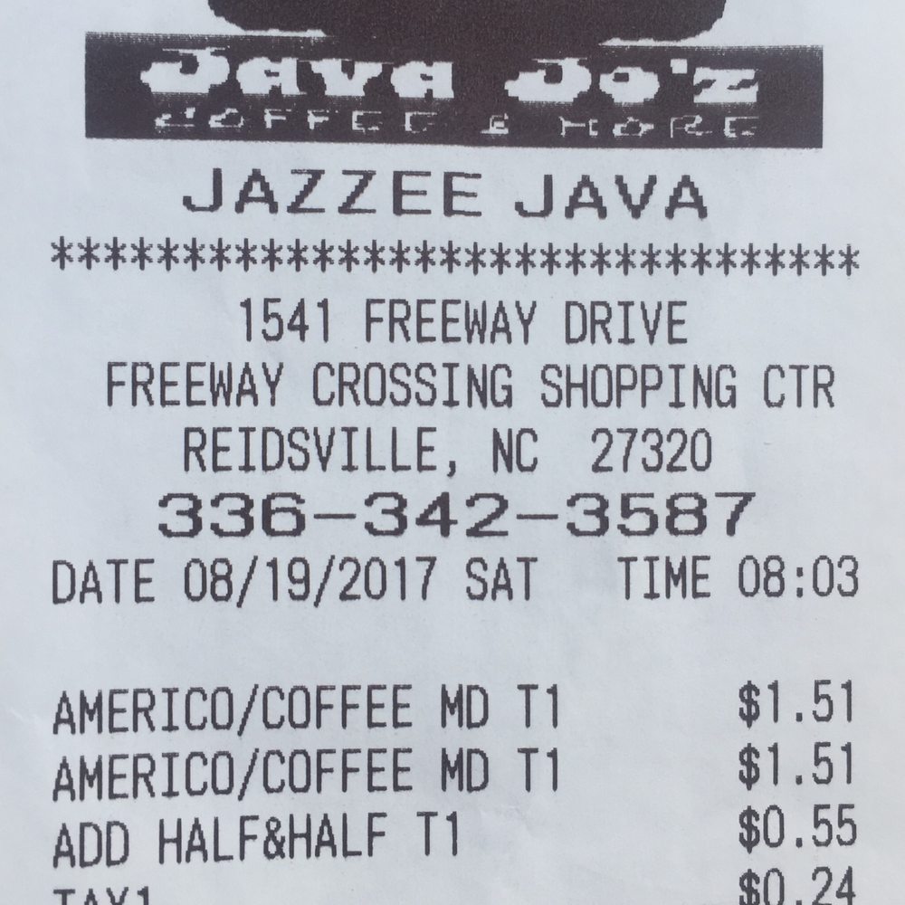I easily pay this for 1 premium espresso drink at other coffee places. This is two medium Americanos, 1 extra shot and steamed half and half
