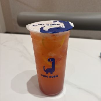 Dino Boba - Large Strawberry Lemon Green Tea - Bubble Tea Near Me - Cranford, New Jersey Dino Boba - Large Strawberry Lemon Green Tea - Bubble Tea Near Me - Cranford, New Jersey