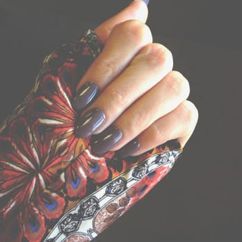 Glamour Nails - Fall nails. Pointy almond shaped. Dark taupe - Nail Salons Near Me - Burlington, Massachusetts Glamour Nails - Fall nails. Pointy almond shaped. Dark taupe - Nail Salons Near Me - Burlington, Massachusetts