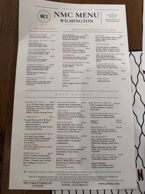 Menu photo 2 Nil’s Mediterranean Cuisine Wilmington, NC Menu photo 2 Nil’s Mediterranean Cuisine Wilmington, NC