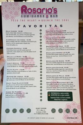 Menu photo 8 Rosario's ComidaMex & Bar San Antonio, TX Menu photo 8 Rosario's ComidaMex & Bar San Antonio, TX