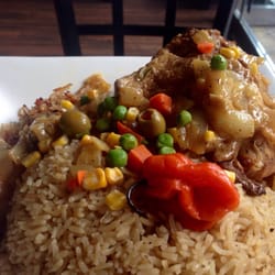 Pikine - Senegalese Restaurant - Chicken with exotic rice.