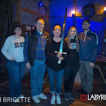 Labyrinth Escape Games - Team pic after finishing with time to spare! - Escape Games Near Me - Nampa, Idaho Labyrinth Escape Games - Team pic after finishing with time to spare! - Escape Games Near Me - Nampa, Idaho