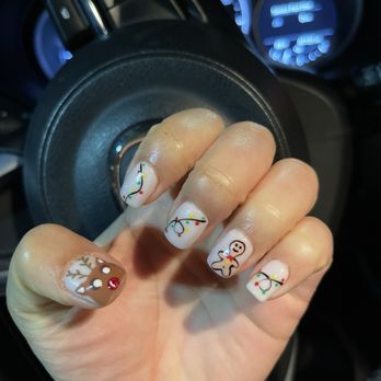 Nail Center & Spa - Christmas nails (dip) - Nail Salons Near Me - Santa Ana, California Nail Center & Spa - Christmas nails (dip) - Nail Salons Near Me - Santa Ana, California