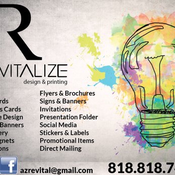 Revitalize Design & Printing - Graphic Design Near Me - Canoga Park, California Revitalize Design & Printing - Graphic Design Near Me - Canoga Park, California
