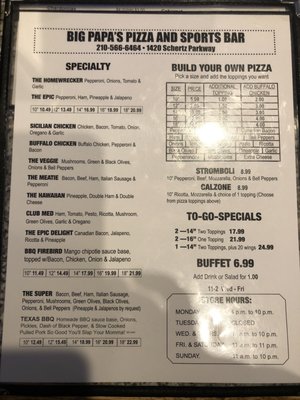 Menu photo 6 Big Papa's Schertz, TX Menu photo 6 Big Papa's Schertz, TX