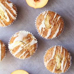 Vals Vegan Bakeshop - Vegan Peaches & Cream Muffin