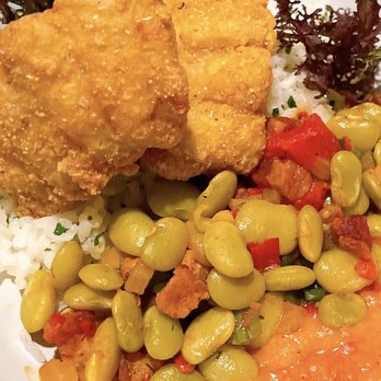 Husk - Cornmeal Dusted NC Catfish , Geechie Boy Grits - American Near Me - Charleston, South Carolina Husk - Cornmeal Dusted NC Catfish , Geechie Boy Grits - American Near Me - Charleston, South Carolina