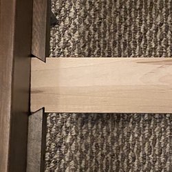 Foothills Amish Furniture - Notched slat. Nice!