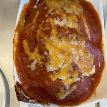Leisure Cafe - Baked pork chop with red sauce over rice 焗豬扒飯炒底. - Cantonese Near Me - San Leandro, California