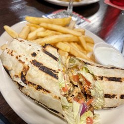 Union Jack Pub - Southwest Chicken Wrap - the ranch on the side is also great!
