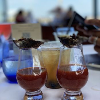 Rooney's Oceanfront Restaurant - Bloody Mary shooters - Seafood Near Me - Long Branch, New Jersey